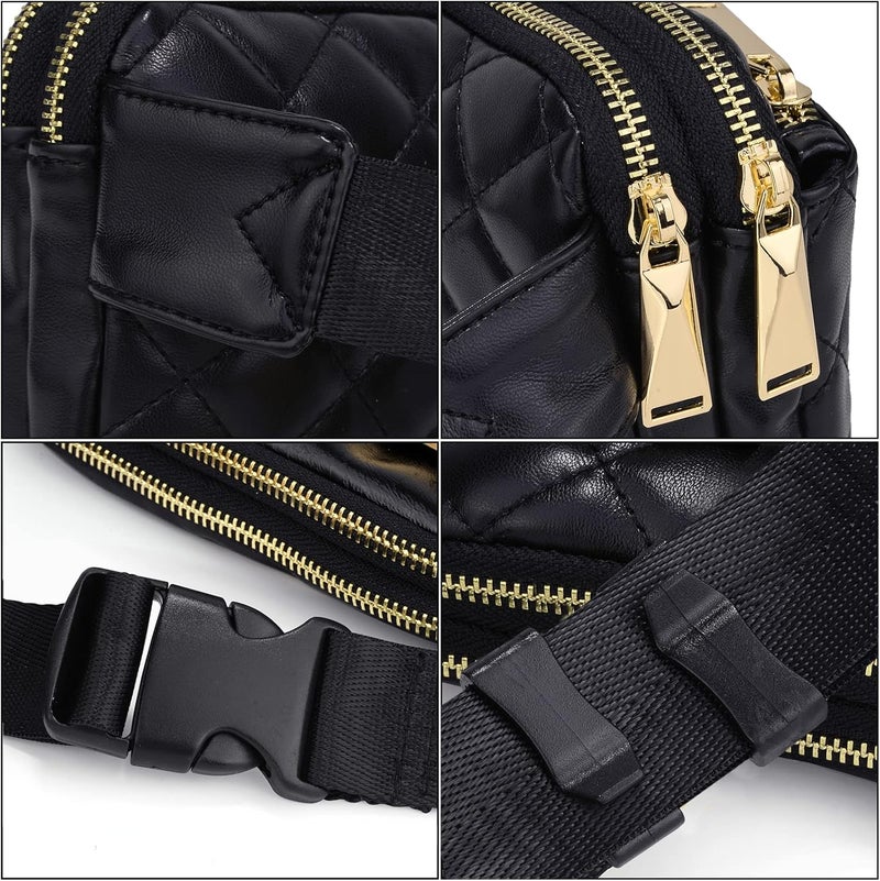 UTO Fanny Pack for Women Crossbody Trendy Fashion Belt Purse Chest Waist Hip Bumbag for Outdoor Shopping Travel Hiking - Image 4